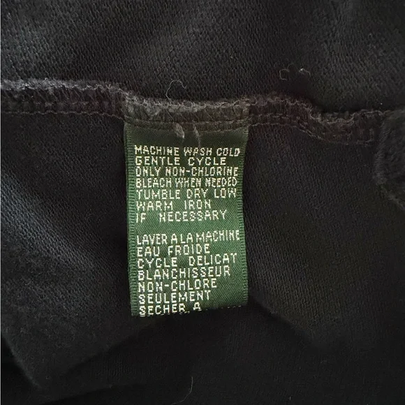 Lauren Ralph Lauren Black Polo with Gold Emblem, Men’s Small - Picture 7 of 7